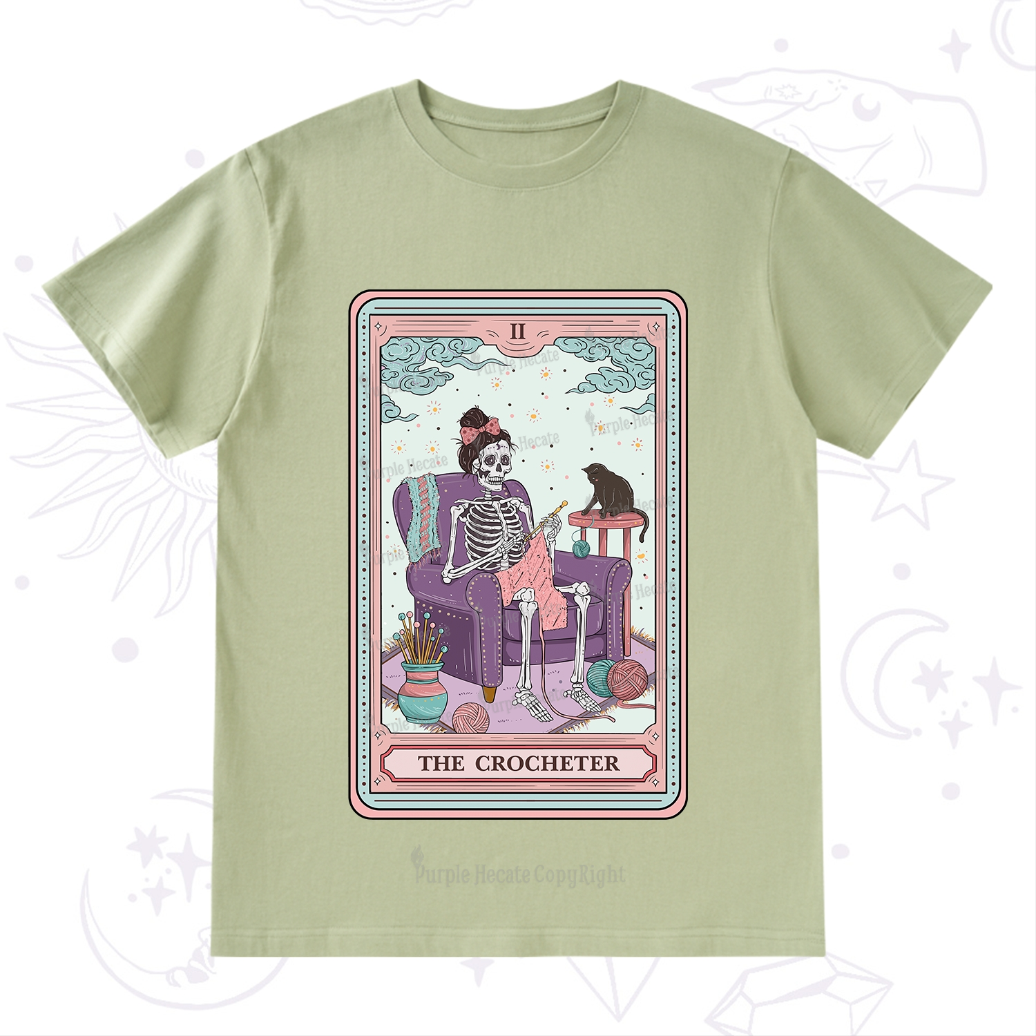 Purplehecate The Crocheter Tarot T-Shirt