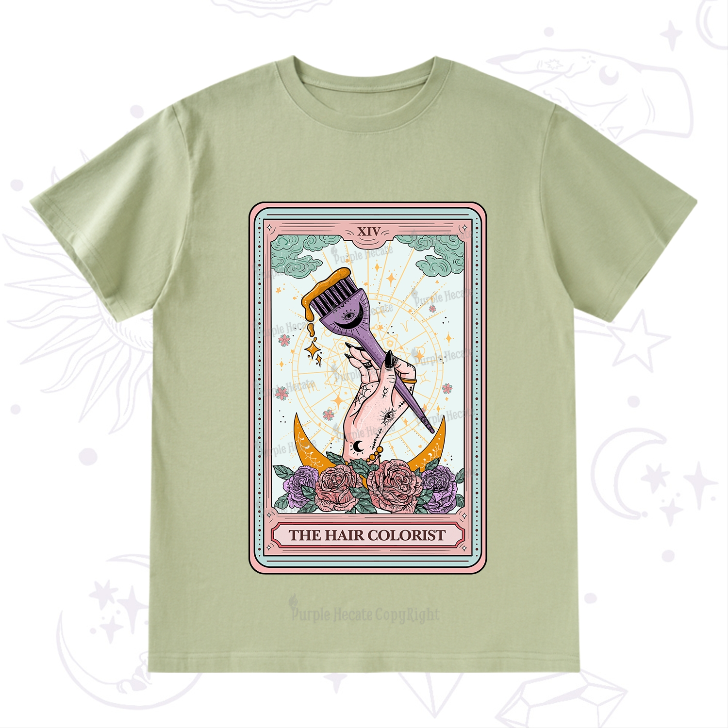 Purplehecate The Hair Colorist Tarot T-Shirt