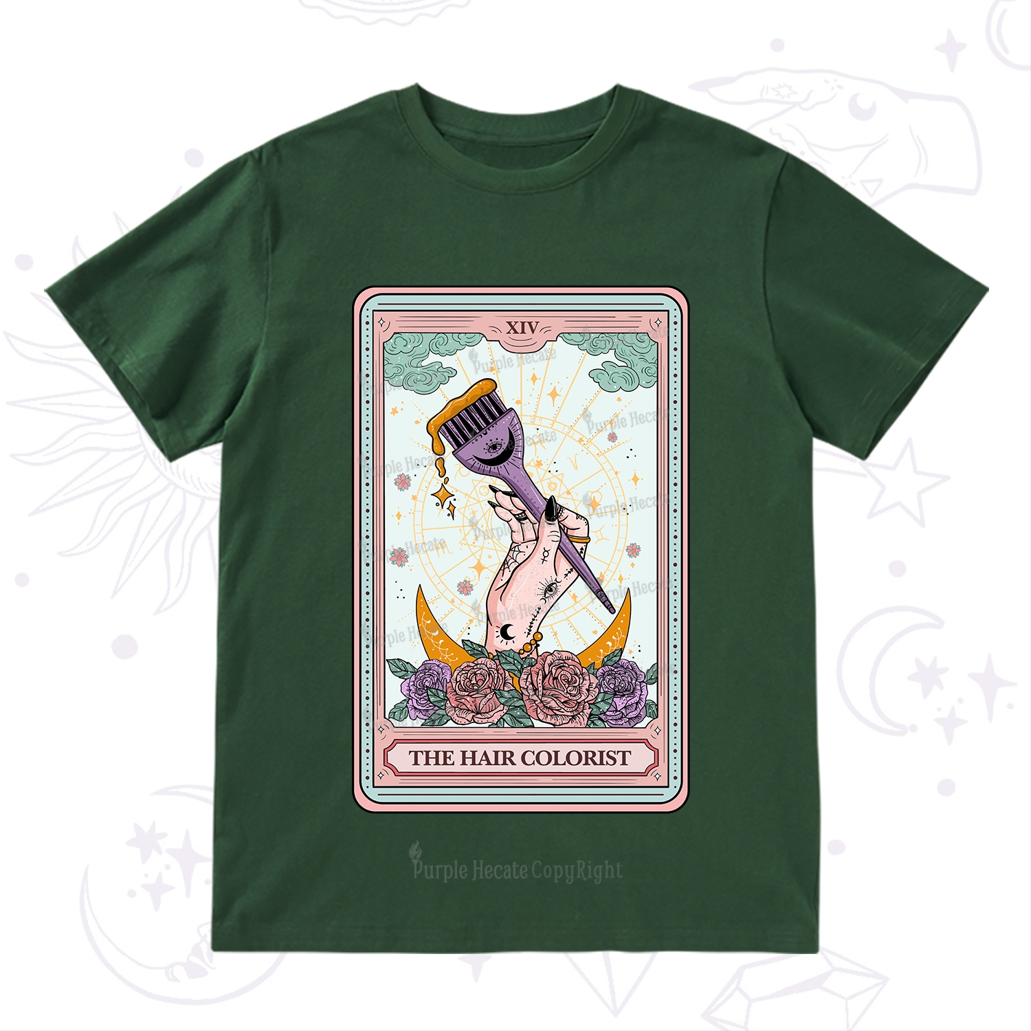Purplehecate The Hair Colorist Tarot T-Shirt