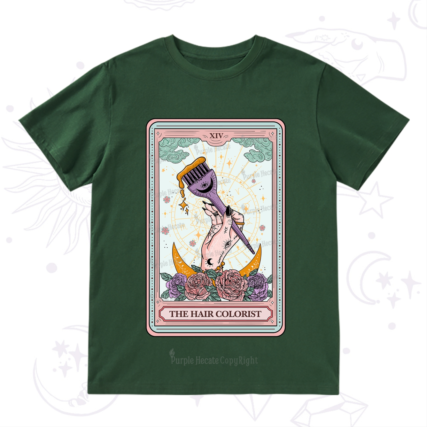 Purplehecate The Hair Colorist Tarot T-Shirt