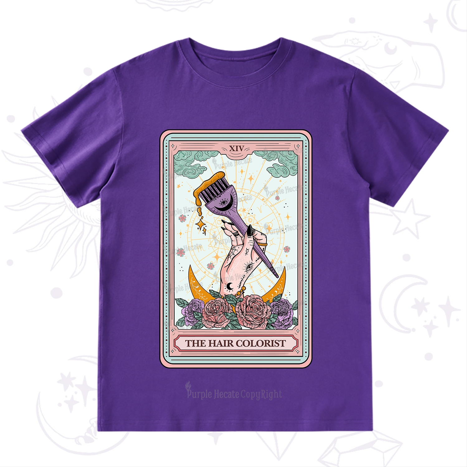 Purplehecate The Hair Colorist Tarot T-Shirt