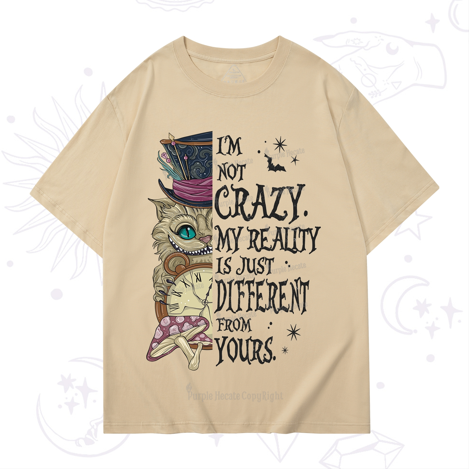 Purplehecate I'm Not Crazy My Reality Is Just Different From Yours T-Shirt
