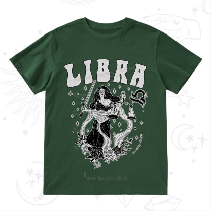 Purplehecate Libra Zodiac Glyphs T-Shirt