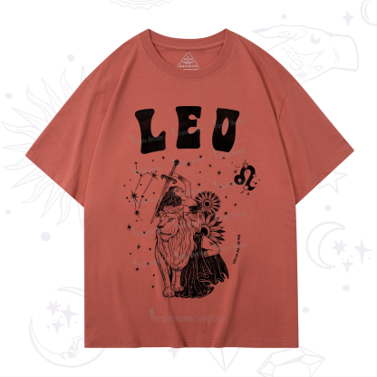 Purplehecate Leo Zodiac Glyphs  T-Shirt