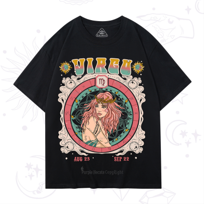 Purplehecate Virgo Cosmic Zodiac T-Shirt