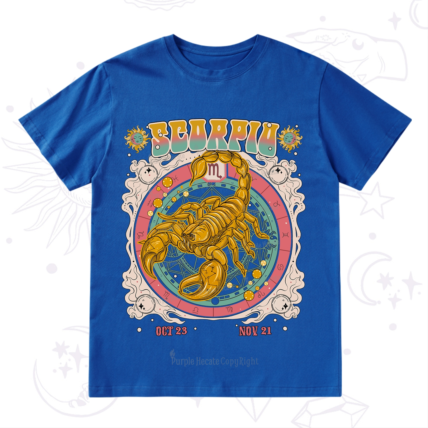 Purplehecate Scorpio Cosmic Zodiac T-Shirt