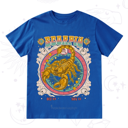 Purplehecate Scorpio Cosmic Zodiac T-Shirt