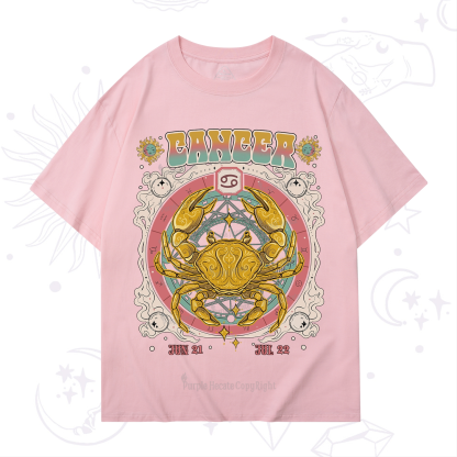 Purplehecate Cancer Cosmic Zodiac T-Shirt