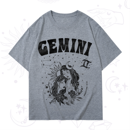 Purplehecate Gemini Zodiac Glyphs  T-Shirt