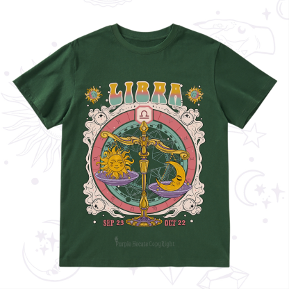 Purplehecate Libra Cosmic Zodiac T-Shirt