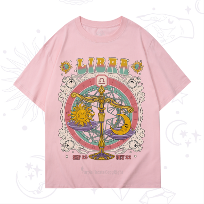 Purplehecate Libra Cosmic Zodiac T-Shirt