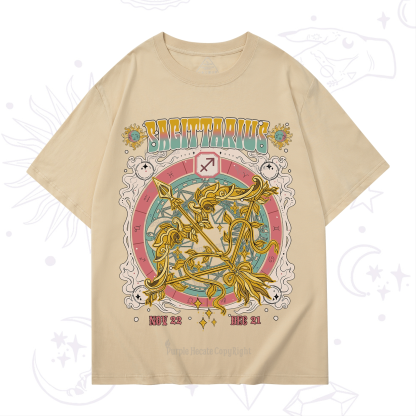 Purplehecate Sagittarius Cosmic Zodiac T-Shirt