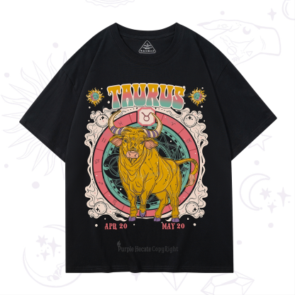 Purplehecate Taurus Cosmic Zodiac  T-Shirt
