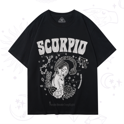 Purplehecate Scorpio Zodiac Glyphs  T-Shirt