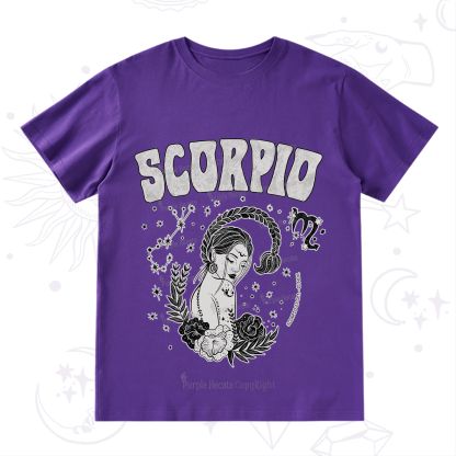 Purplehecate Scorpio Zodiac Glyphs  T-Shirt