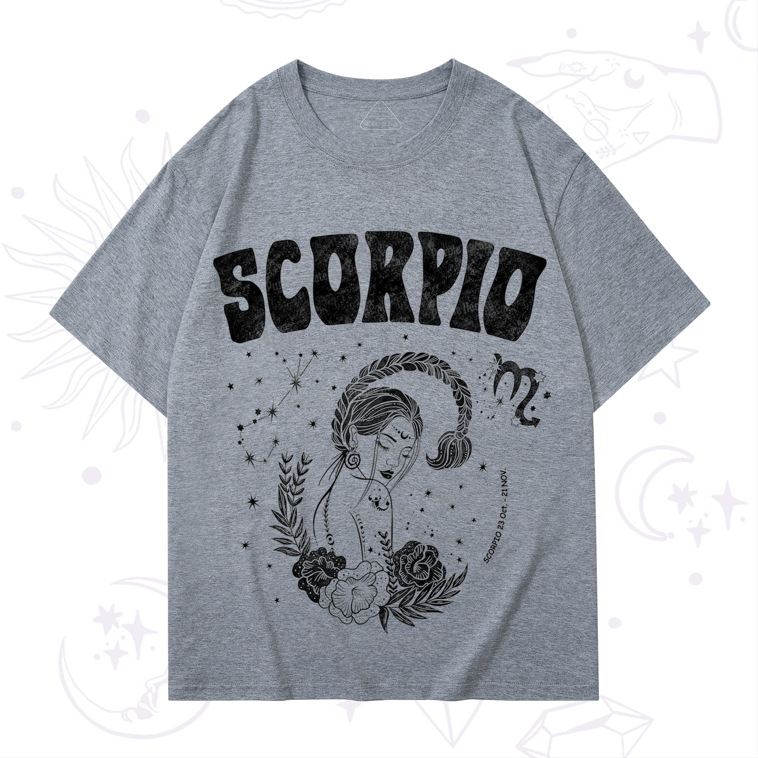 Purplehecate Scorpio Zodiac Glyphs  T-Shirt