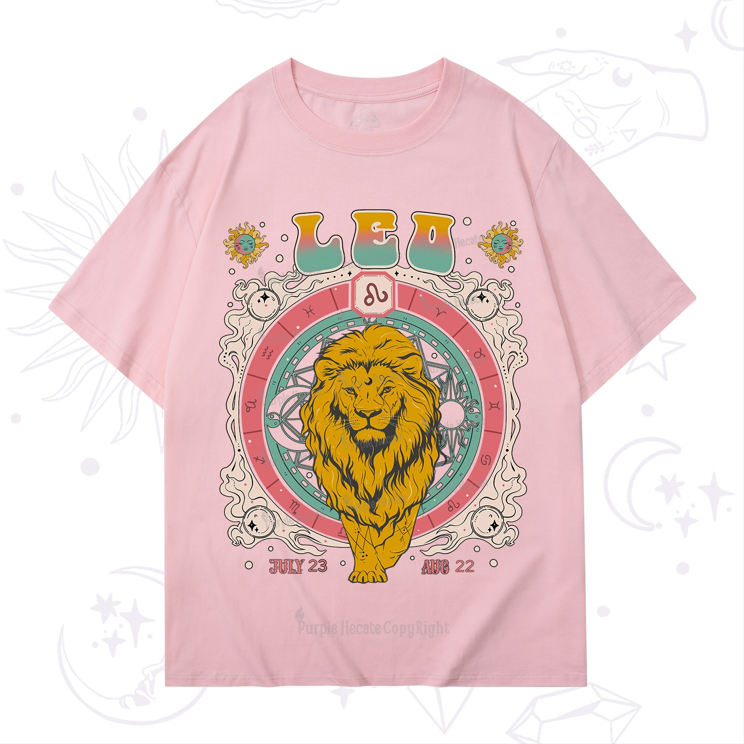 Purplehecate Leo Cosmic Zodiac T-Shirt
