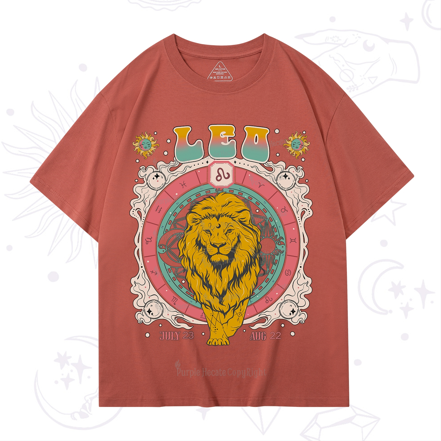 Purplehecate Leo Cosmic Zodiac T-Shirt