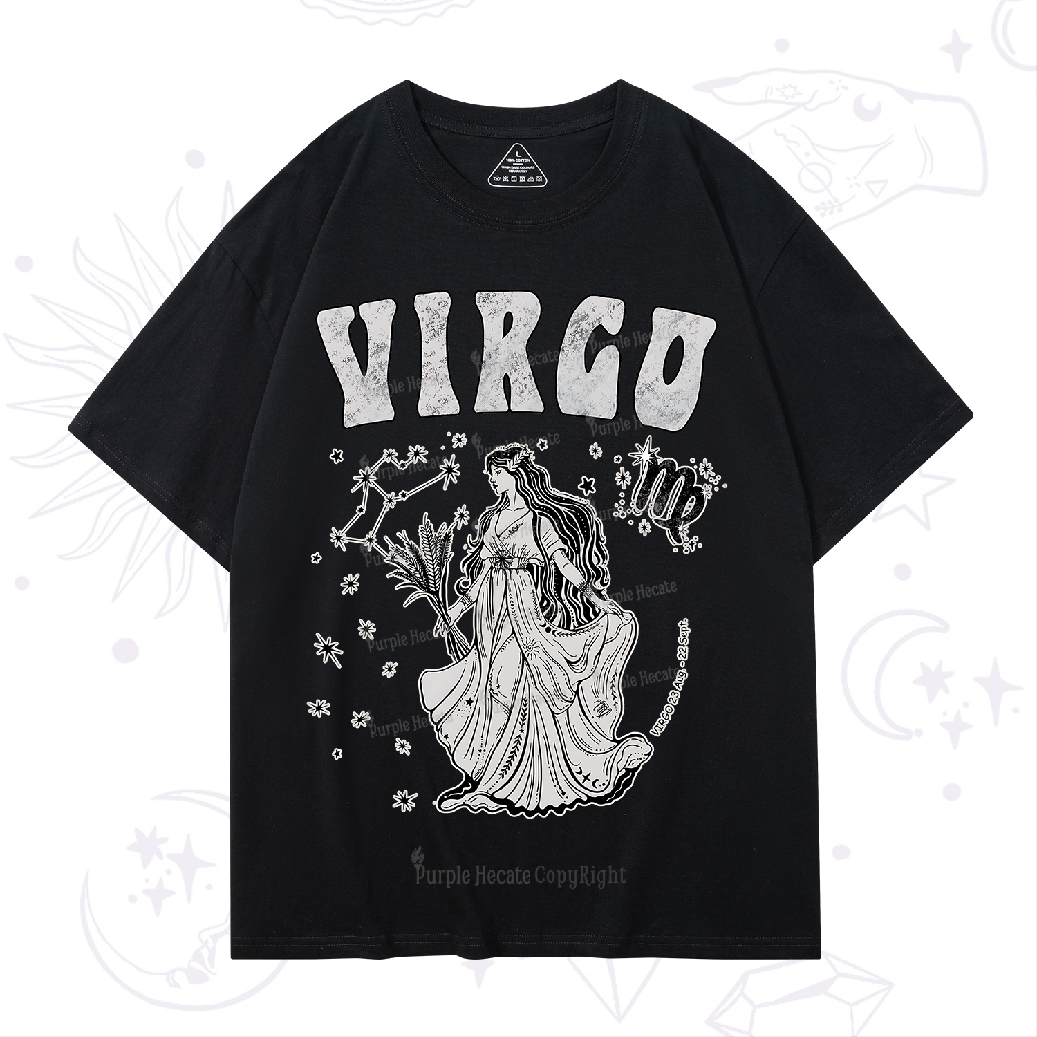 Purplehecate Virgo Starshine Zodiac T-Shirt