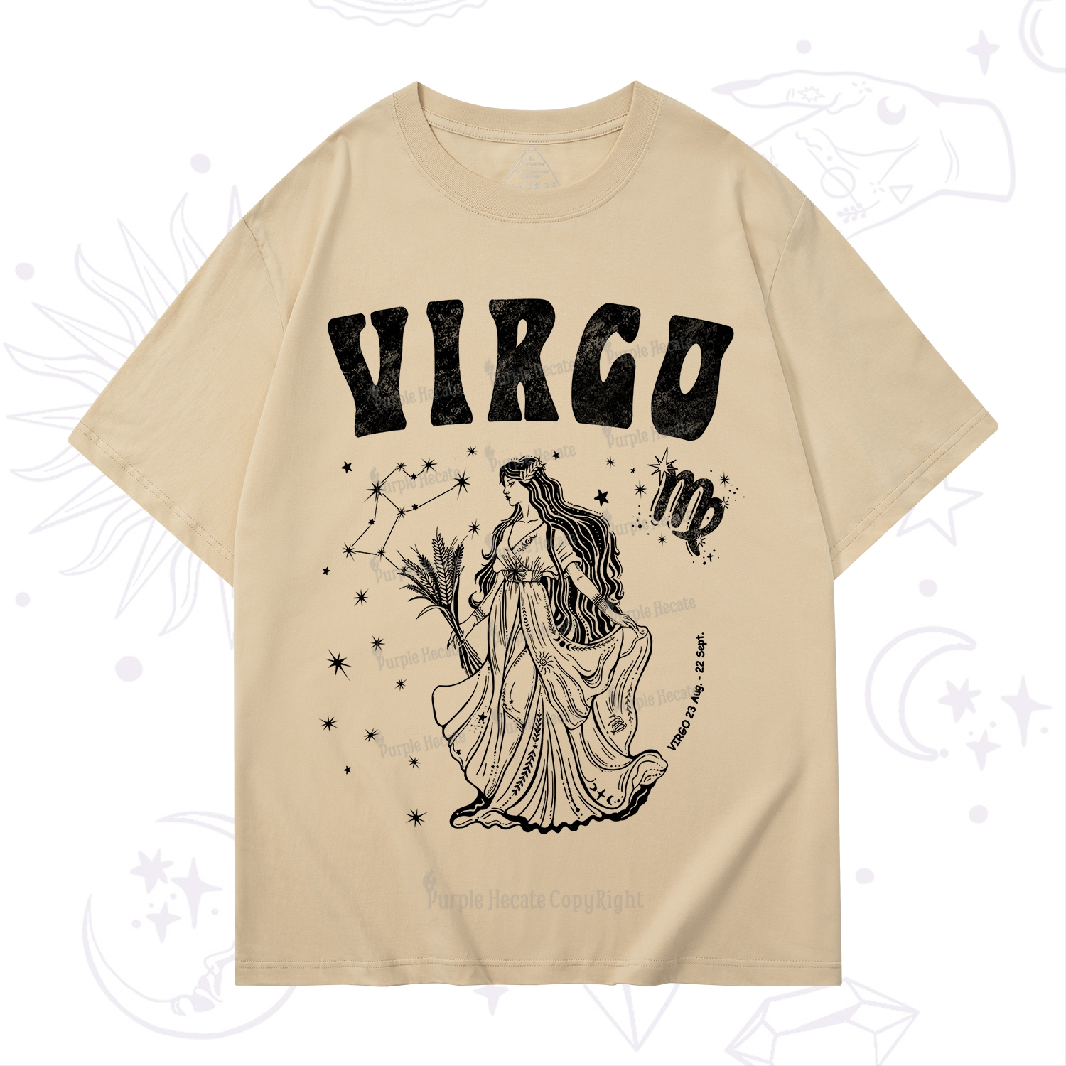 Purplehecate Virgo Starshine Zodiac T-Shirt