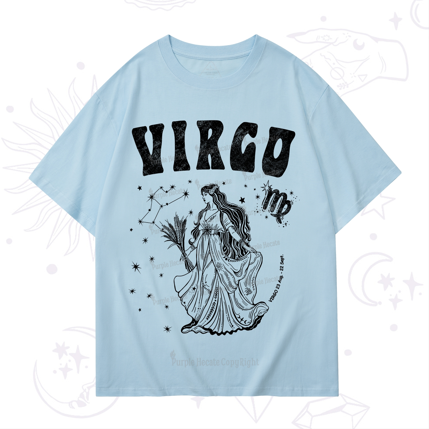 Purplehecate Virgo Starshine Zodiac T-Shirt