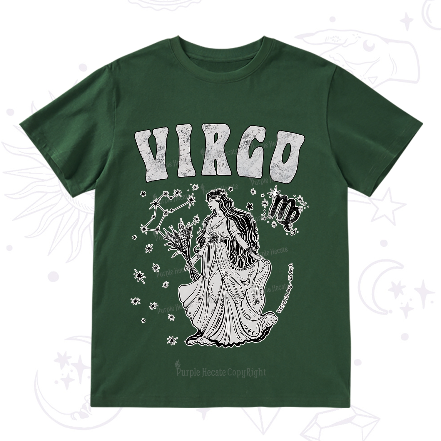 Purplehecate Virgo Starshine Zodiac T-Shirt