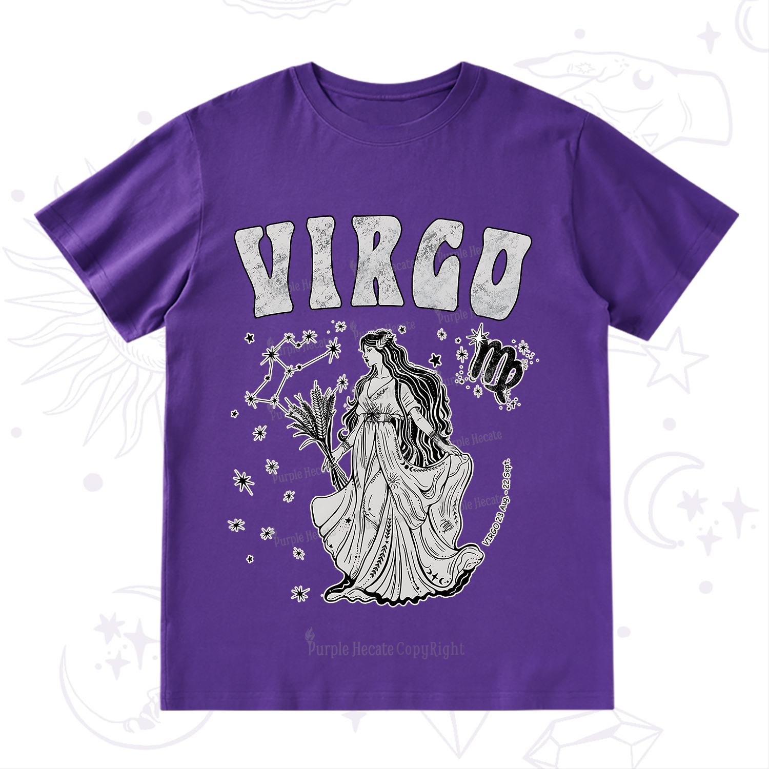 Purplehecate Virgo Starshine Zodiac T-Shirt