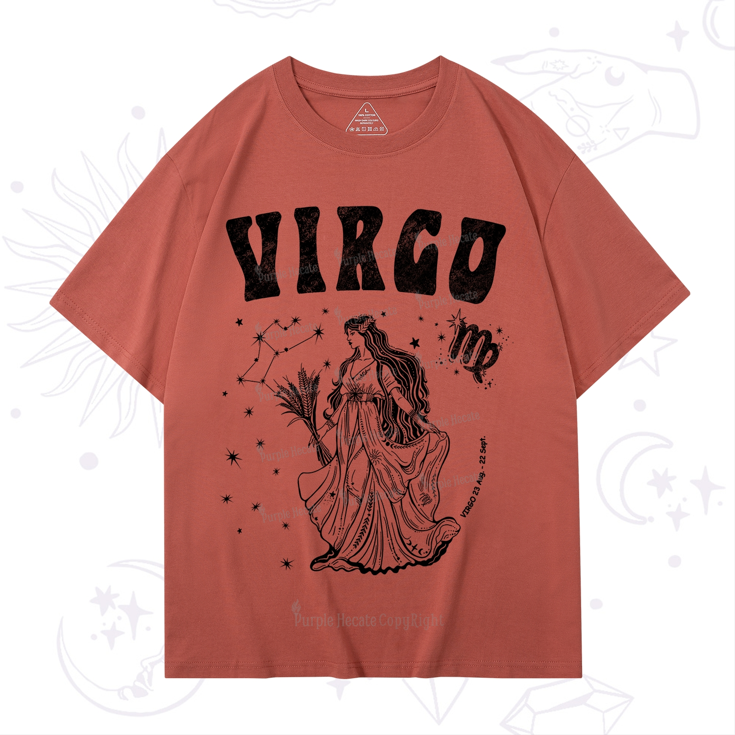 Purplehecate Virgo Starshine Zodiac T-Shirt