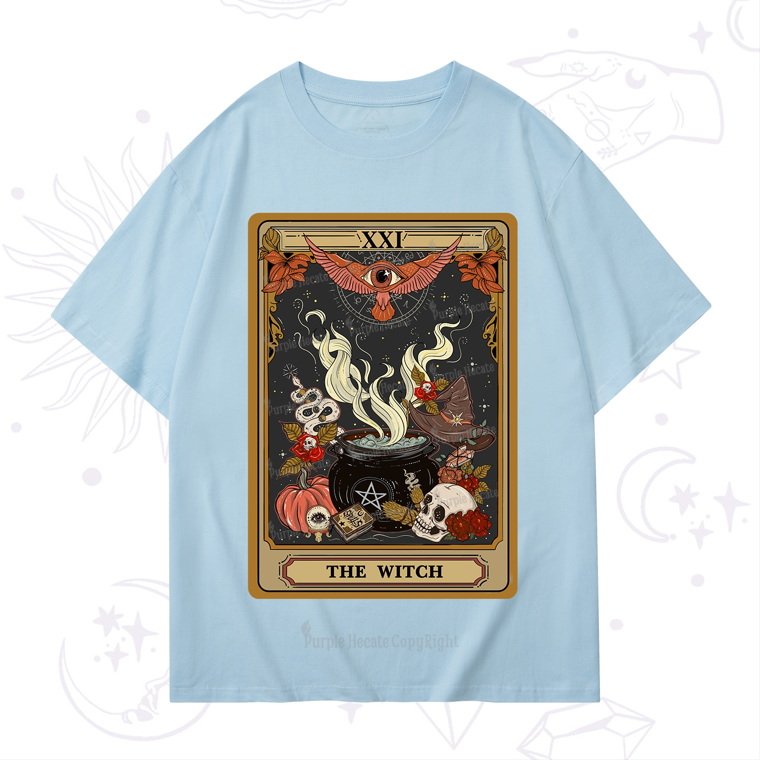 Purplehecate The Witch Magical Tarot T-Shirt