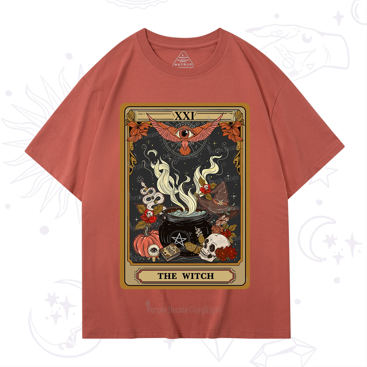 Purplehecate The Witch Magical Tarot T-Shirt