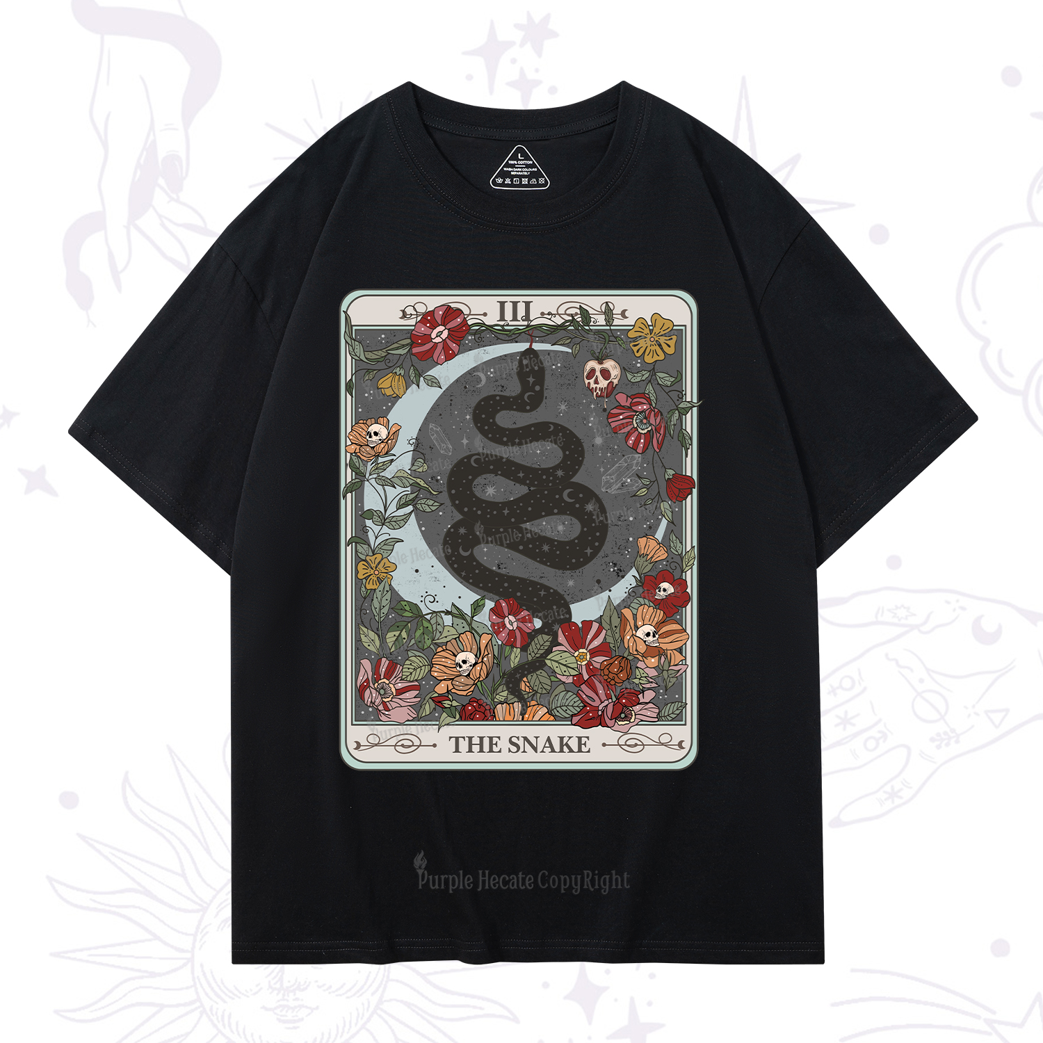 Purplehecate The Snake Tarot T-Shirt
