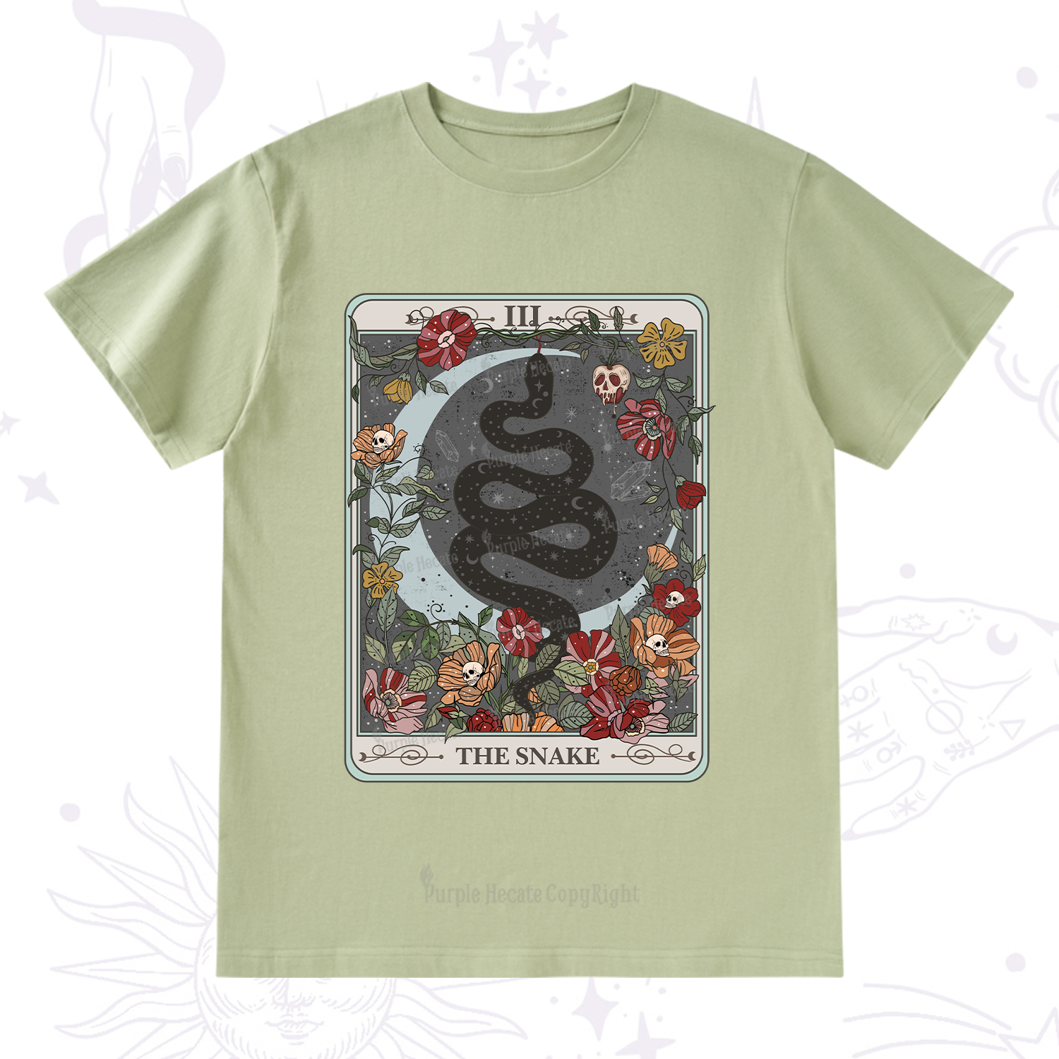Purplehecate The Snake Tarot T-Shirt