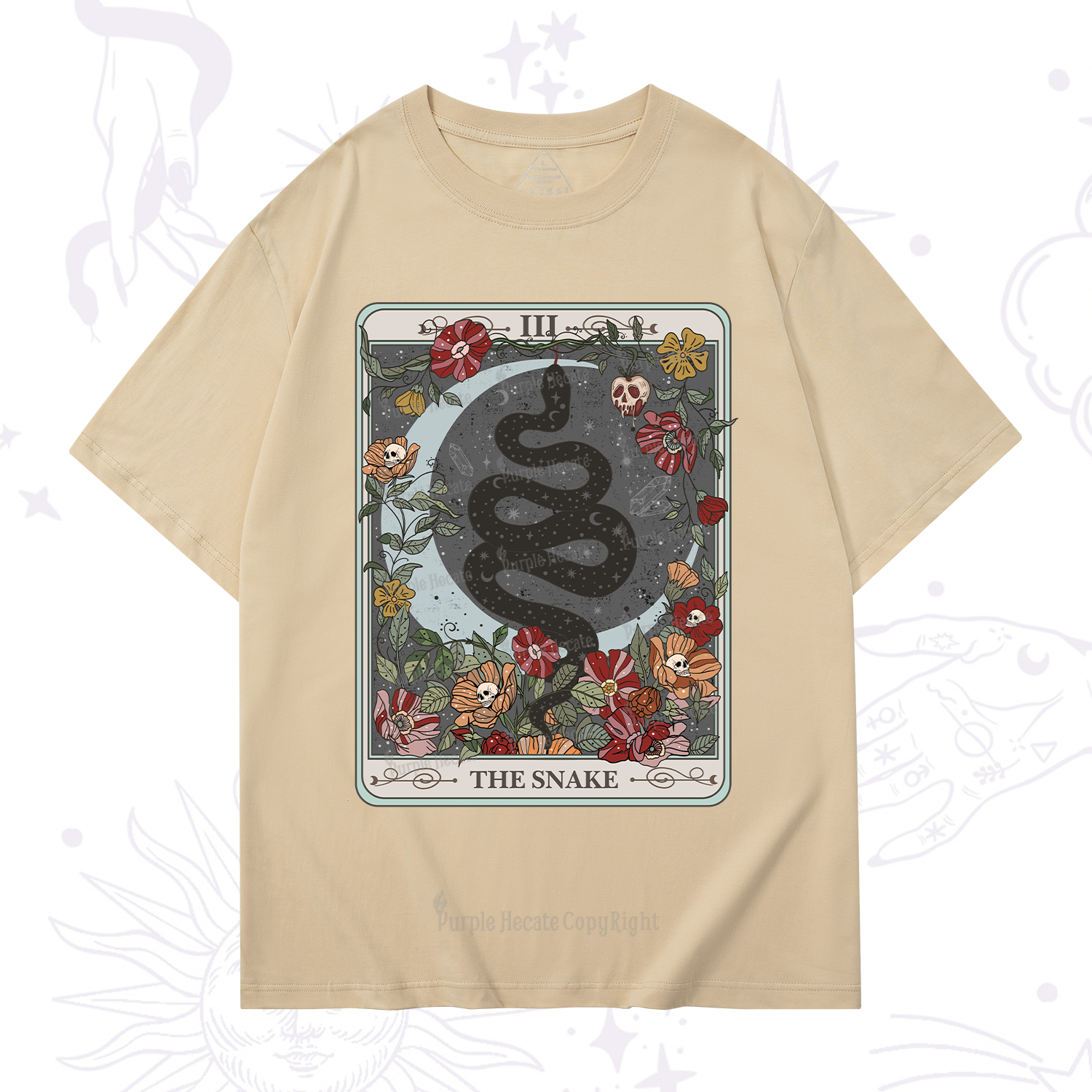 Purplehecate The Snake Tarot T-Shirt