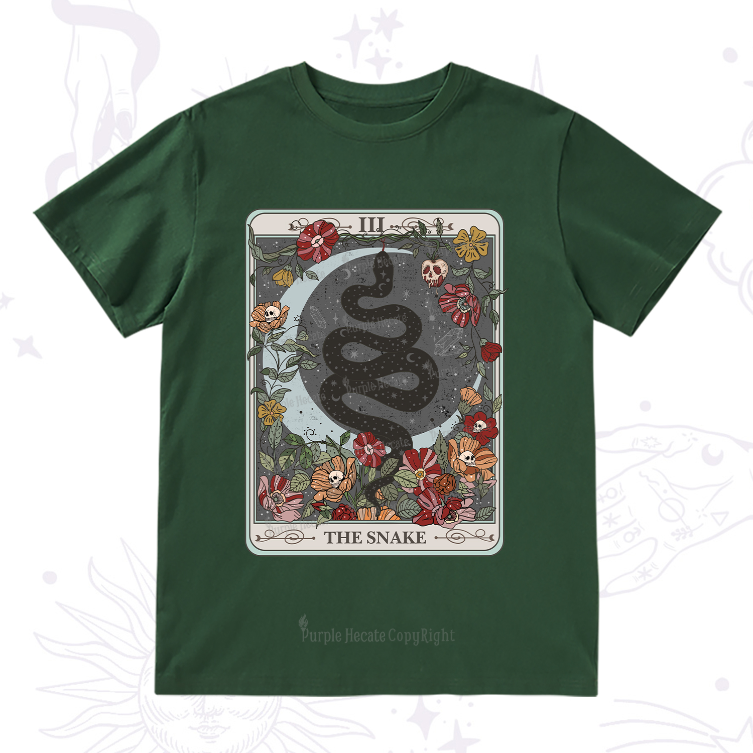 Purplehecate The Snake Tarot T-Shirt