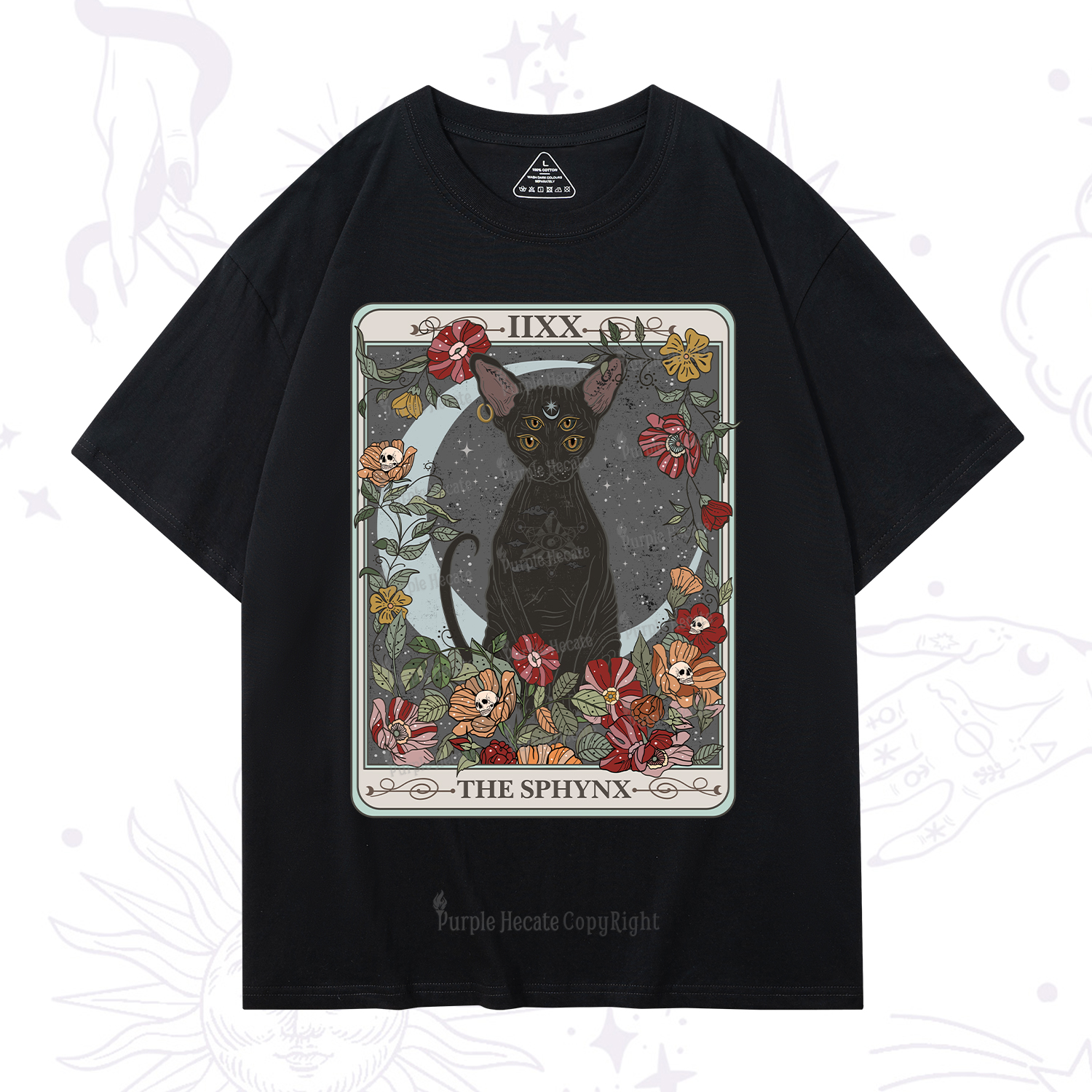 Purplehecate The Sphynx Tarot T-Shirt