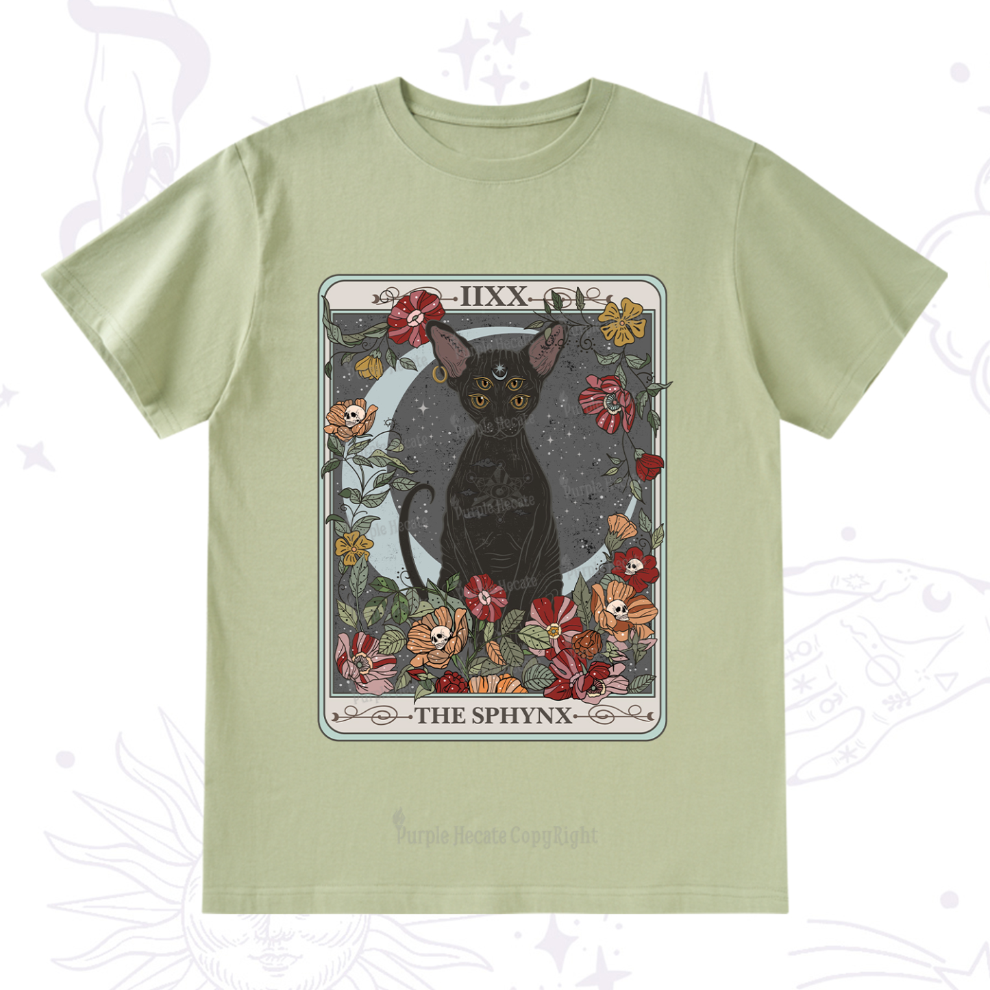 Purplehecate The Sphynx Tarot T-Shirt