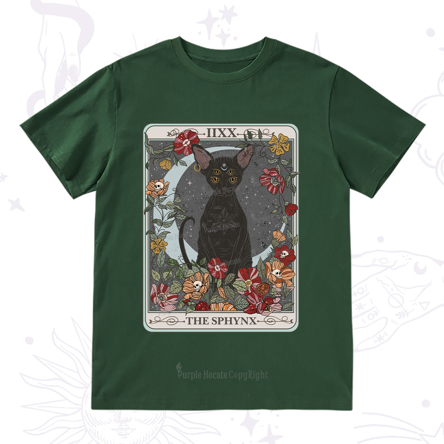 Purplehecate The Sphynx Tarot T-Shirt