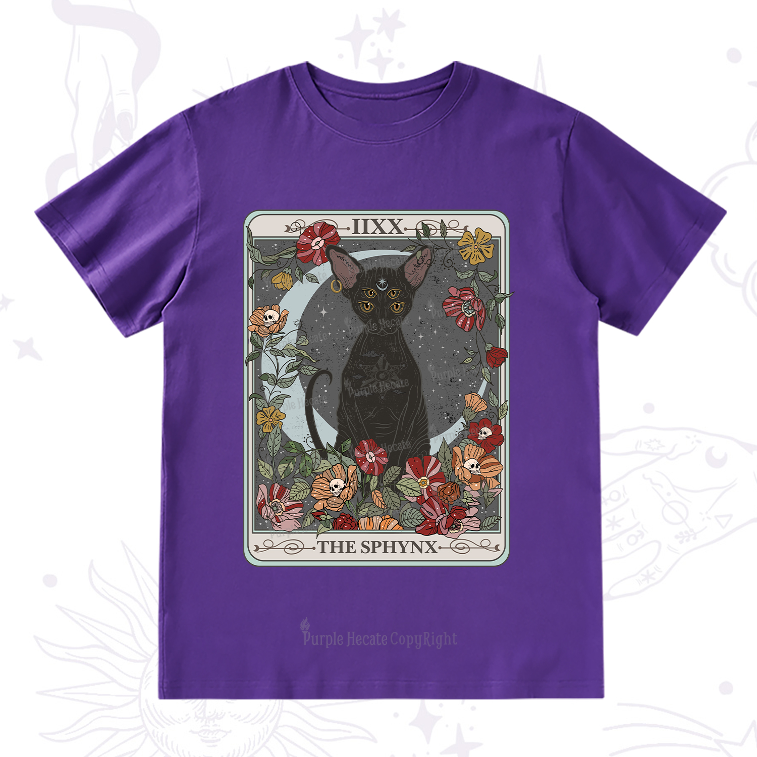 Purplehecate The Sphynx Tarot T-Shirt