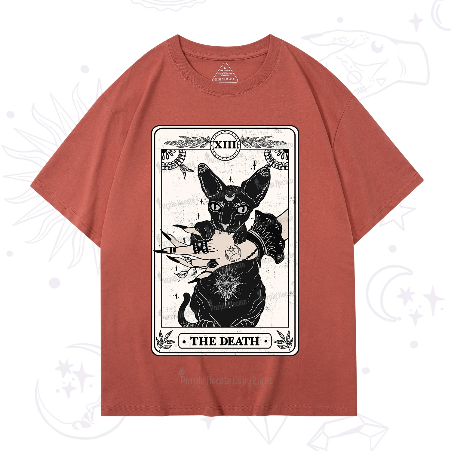 Purplehecate The Death Cat Tarot T-Shirt