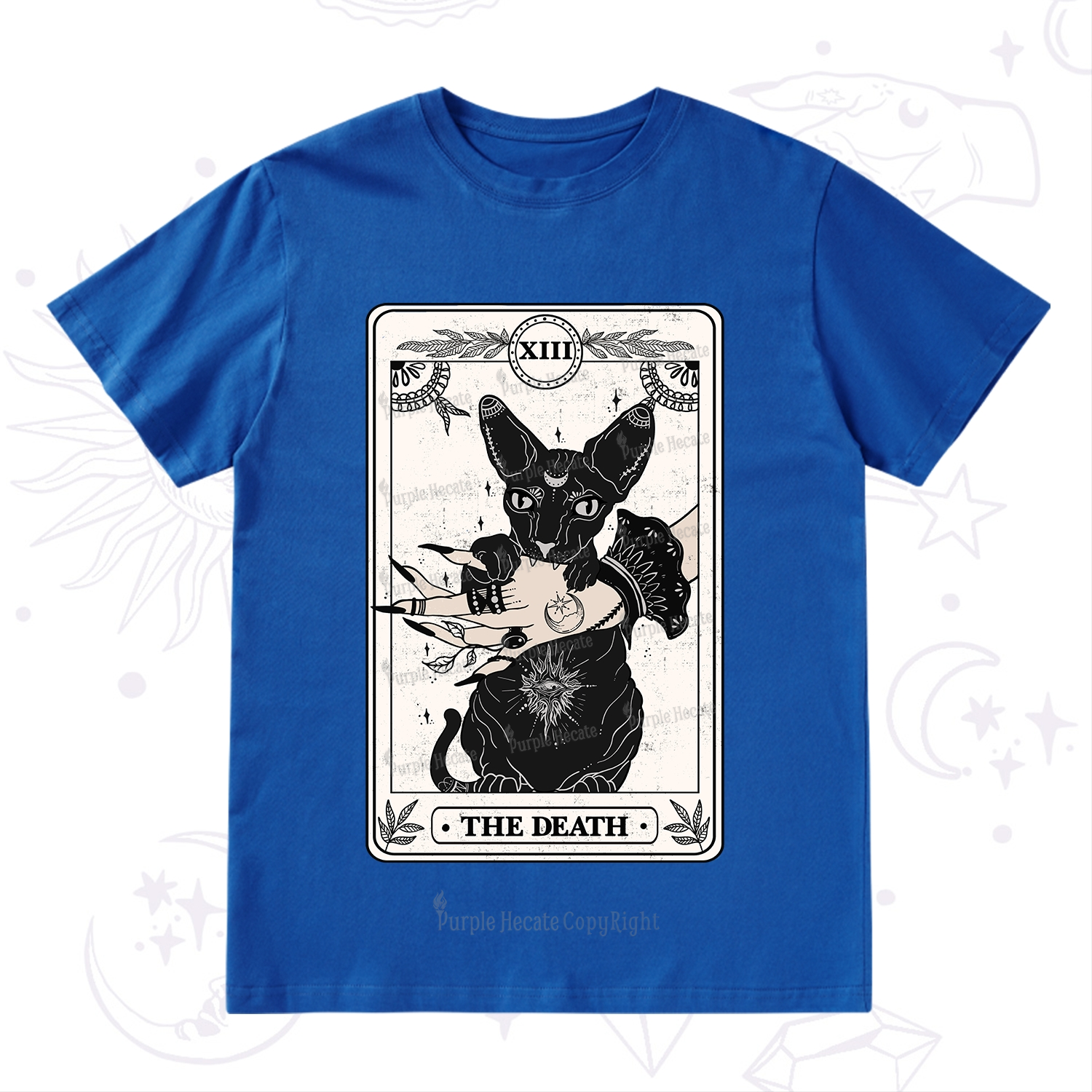 Purplehecate The Death Cat Tarot T-Shirt