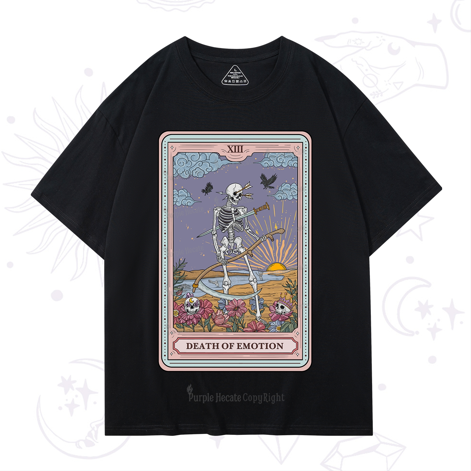 Purplehecate The Death Of Emotion Tarot T-Shirt