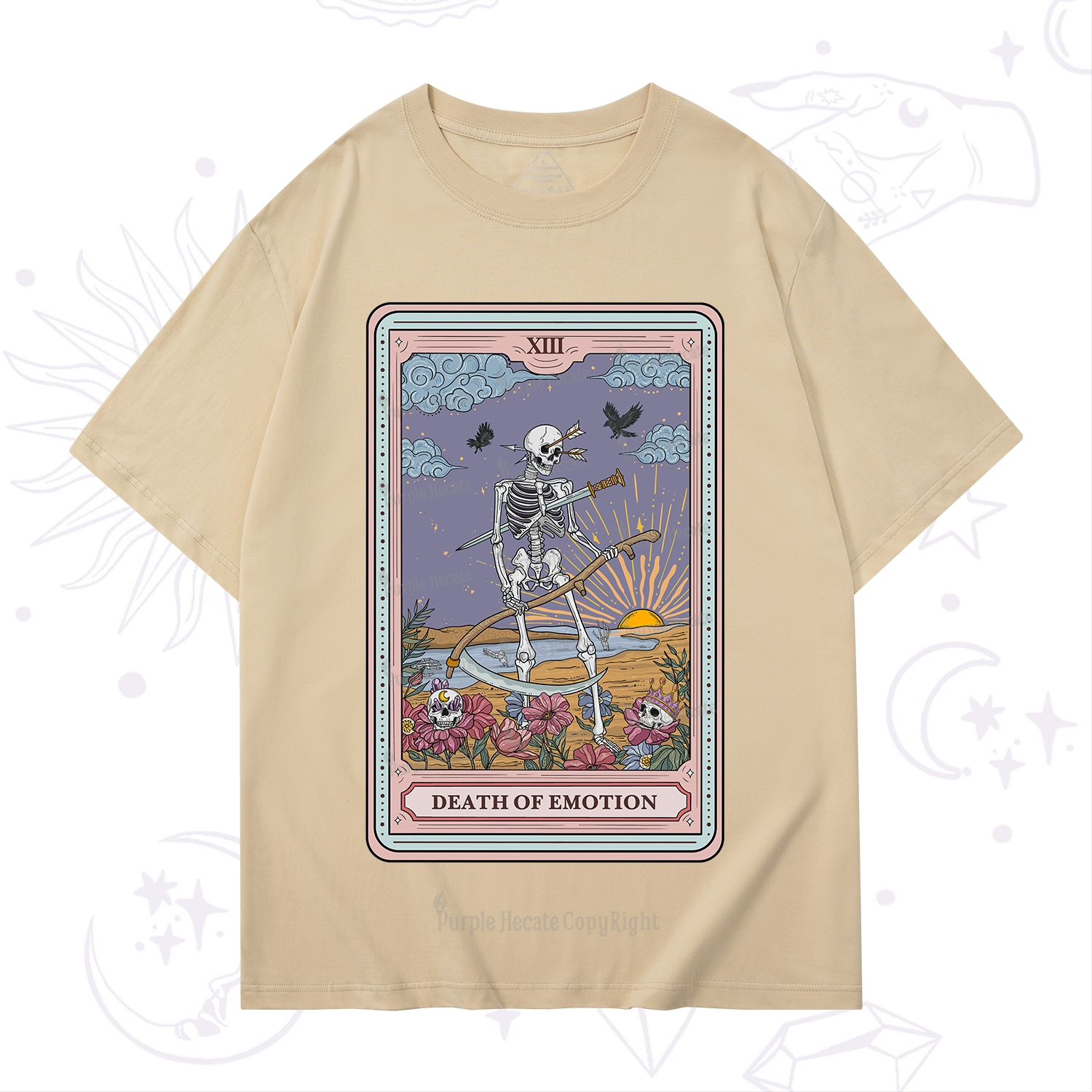 Purplehecate The Death Of Emotion Tarot T-Shirt