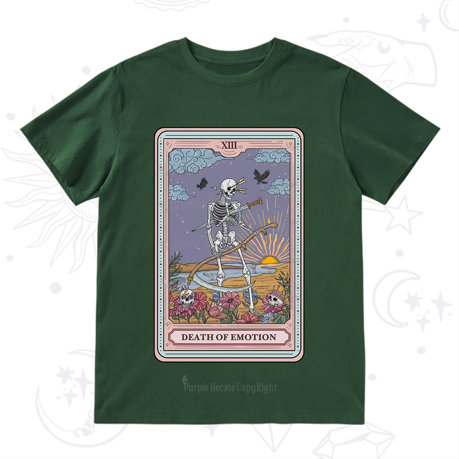 Purplehecate The Death Of Emotion Tarot T-Shirt