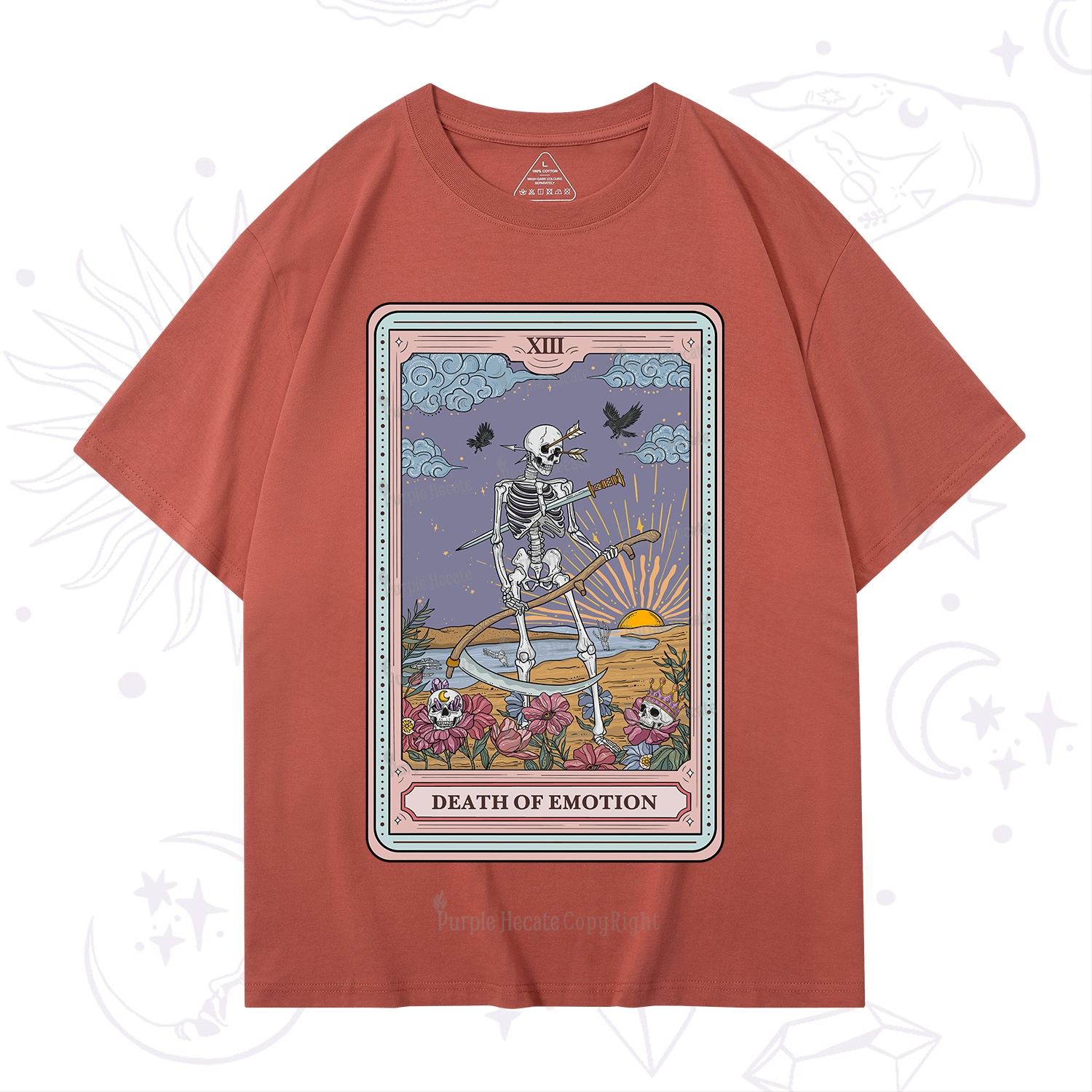 Purplehecate The Death Of Emotion Tarot T-Shirt