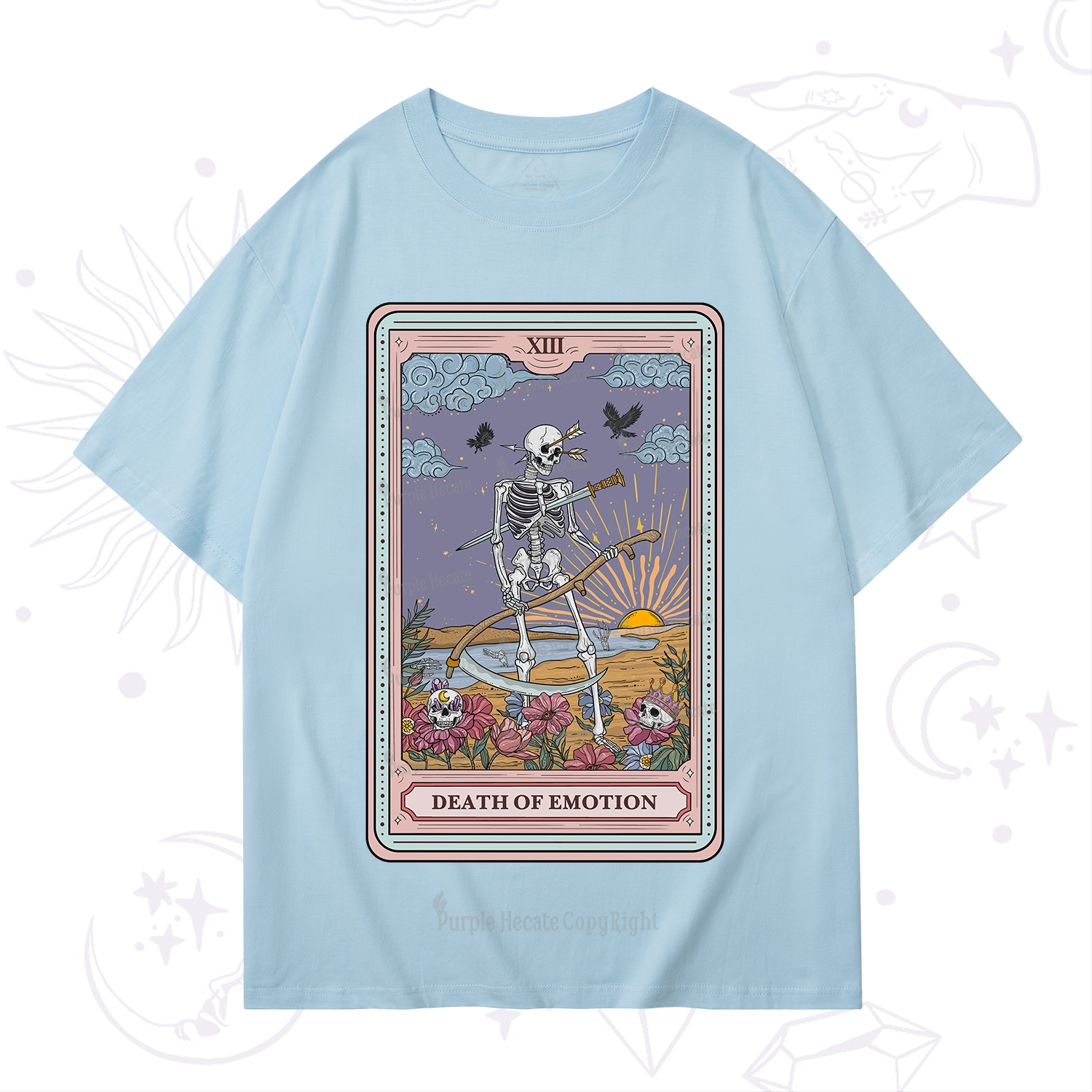 Purplehecate The Death Of Emotion Tarot T-Shirt