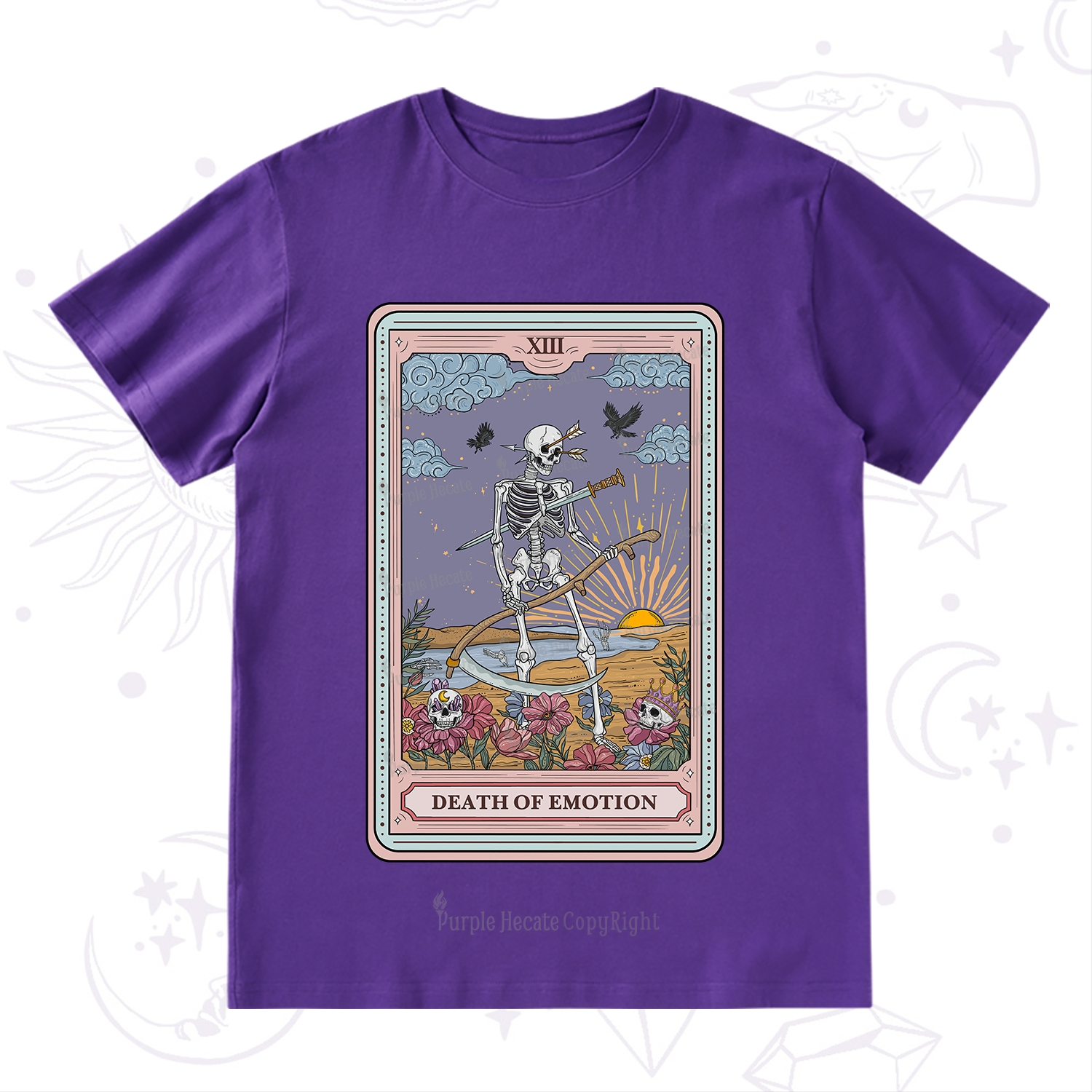 Purplehecate The Death Of Emotion Tarot T-Shirt