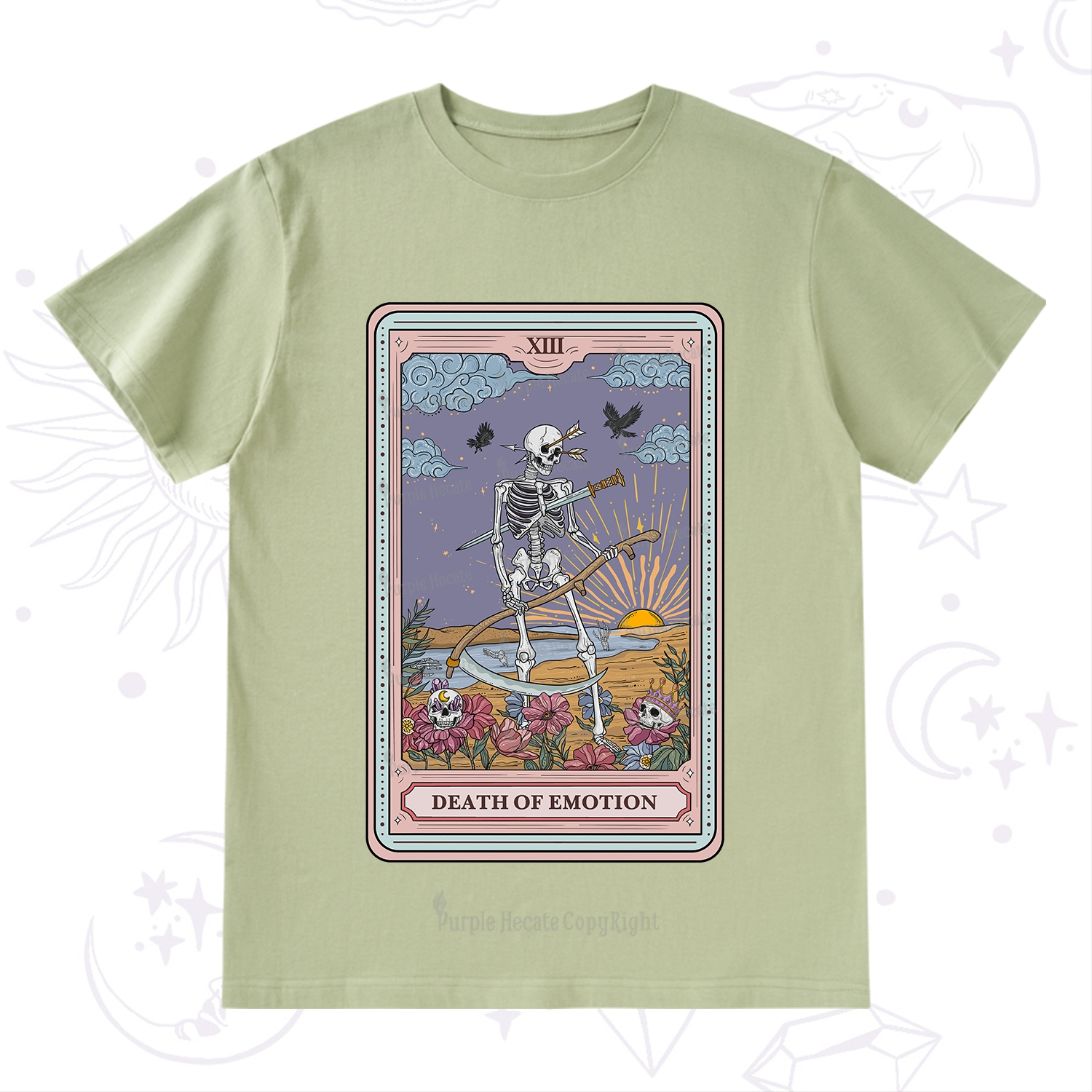 Purplehecate The Death Of Emotion Tarot T-Shirt