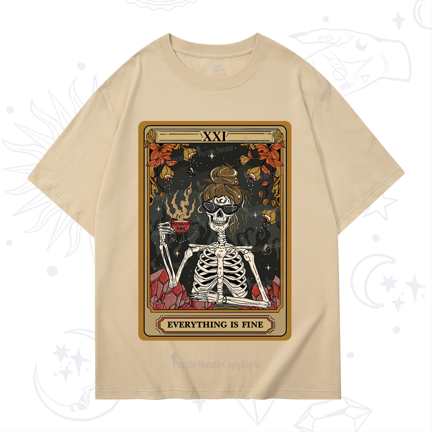Purplehecate The Everything Fine Tarot T-Shirt