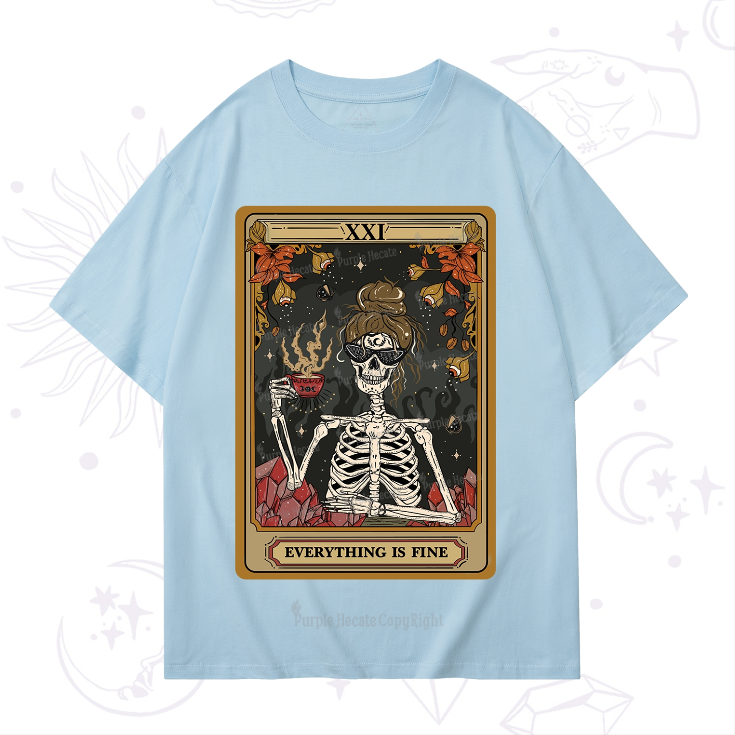 Purplehecate The Everything Fine Tarot T-Shirt