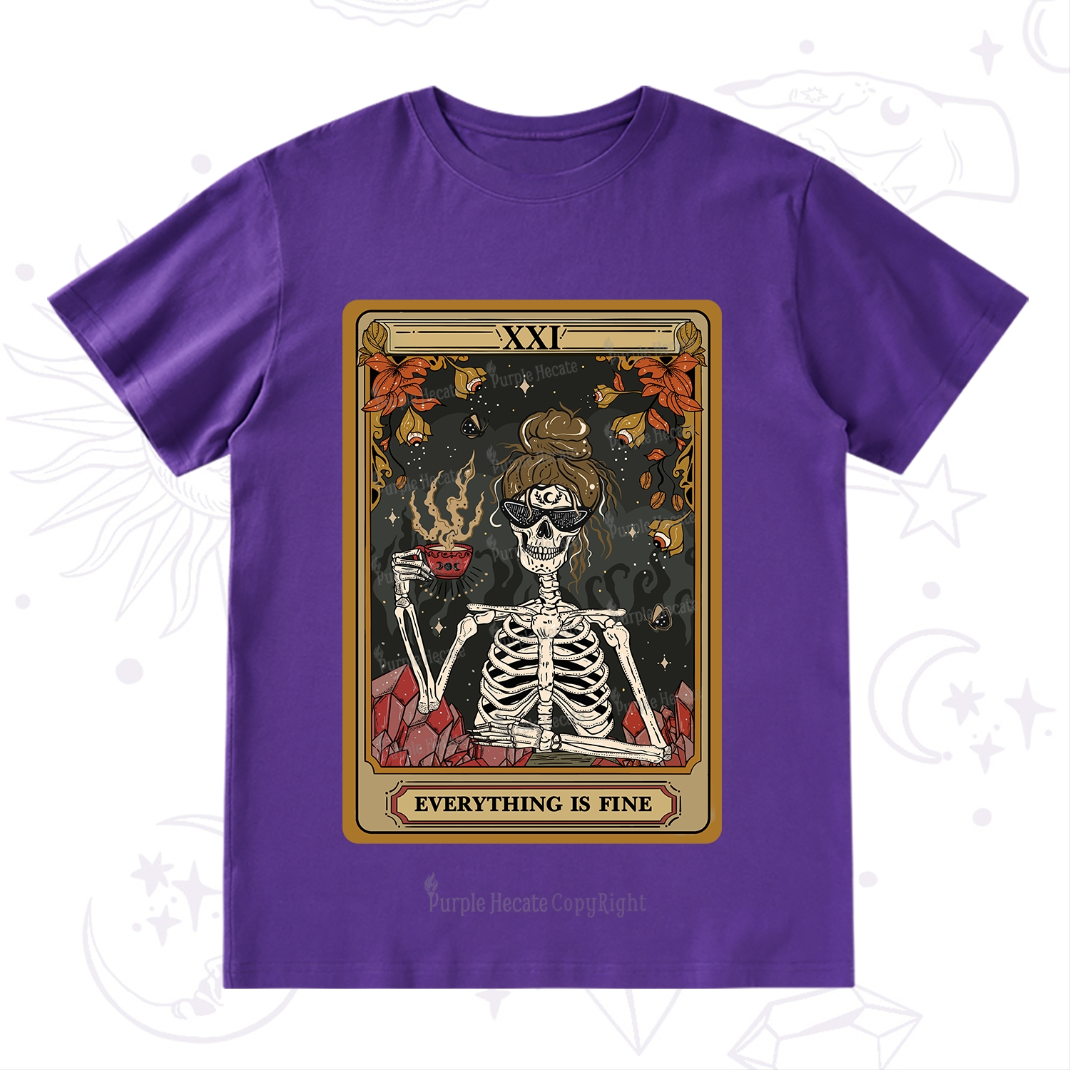 Purplehecate The Everything Fine Tarot T-Shirt